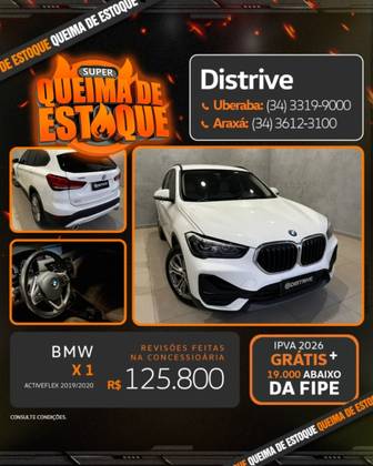 BMW X1 2.0 16V TURBO ACTIVEFLEX SDRIVE20I GP 4P AUTOMÁTICO